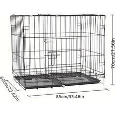 Pets Temu Metal Small Pet Cage 35 x 25 x 33 cm