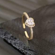 Temu Dainty Promise Ring Cute Heart - Design