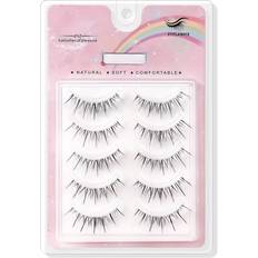 Temu Transparent Stem False Eyelashes - Wavy