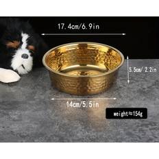 Pets Temu Stainless Steel Dog Food Bowl 1 pc