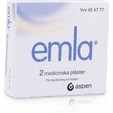 Plåster Receptfria läkemedel Emla Medicinska Plåster 25mg/25mg 2 st Plåster