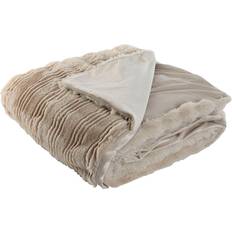 220.0 cm Tæpper Home ESPRIT Blanket 220 x 240 x 1 cm Tæppe Beige