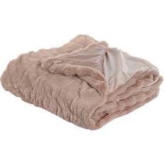 Home ESPRIT Light Pink Blanket 220 x 240 cm Blankets Pink (240x220cm)