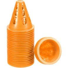 Marker Cones Uxcell Tasharina Corp, Agility Cones Sports Cones Training Marker with Square Holes Orange 25 Pack