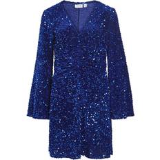 Paljetter Kläder Vila Vibarina Glitter Dress - Navy
