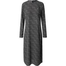 Tommy Jeans Logo Print Midi Dress - Black/Hybrid
