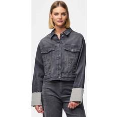 Gråa - Jeansjackor Pieces Pcpil Jeansjacka - Grå