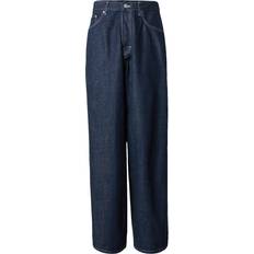 Weekday Astro Unisex Low Rise Loose Fit Baggy Jeans - Blue Rinse Wash
