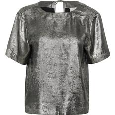 Silver - Woman Blouses Kaffe Alorina Strickpullover mit Effektgarn - Silber