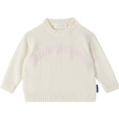 Pulls en Tricot Palm Angels Kids Curved Logo Sweater - Butter Light Pink