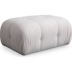 Hanah Home Greta 95 cm Hvid Puf Fodskammel