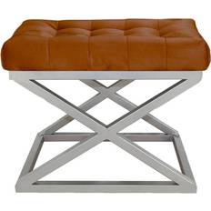Sølv Siddepuffer Gillie Puf 40 cm Ottoman Siddepuf