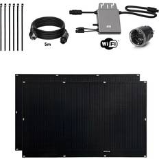 Solarmodule reduziert Selbstinstallierbares Solar-Kit Flex Full Black 400 W