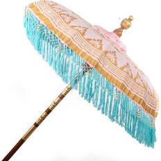 Romimex Decorative Umbrella Bali Pink 150 x 200 x 150 cm 150cm