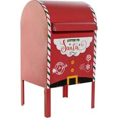 Gul Julepynt Dkd Home Decor Gul Hvid Sort Rød Brevkasse 28.5 x 26.5 x 52 cm Julepynt