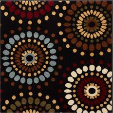 Well Woven Blossom Valley Multi Floral Area Rug Black