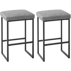 Ebern Designs Stools Ebern Designs Daylee 30 in Light Gray Seating Stool