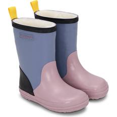 Charly High Warm Gummistøvle - Teal Rose/Black