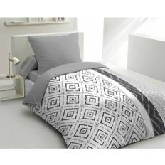 Gråa - Microfiber Påslakan Passion Duntäcke Set Home Linge Dream Påslakan Grå (200x140cm)