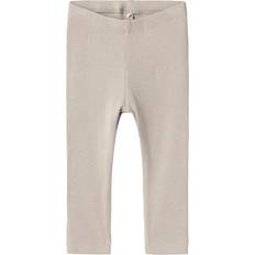 6-9M Bukser Name It Rib Leggings - Pure Cashmere