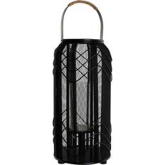 Black Candle Holders Home ESPRIT Candleholder Black Metal 21.5 x 21.5 x 43.5 cm Fyrfadsstage