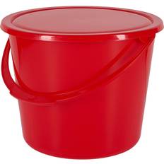 Equestrian Bucket With Lid - Rouge