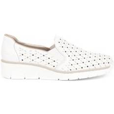 Rieker Mocassins Rieker Leather Slip-on Shoes - White