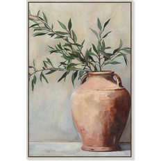 Olive Branch Wall Canvas 24 x 36 Framed Art