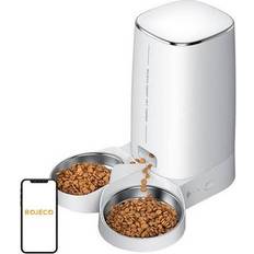 Rojeco 4L Automatic Pet Feeder with Double Bowl