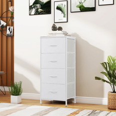 Ebern Designs White Chest of Drawers Ebern Designs Mayara Storage Drawers 37.4 H X 17.7 W X 11.8 D Chest of Drawer