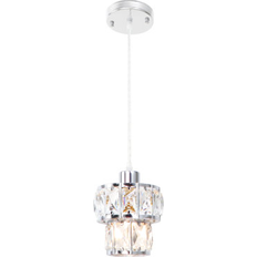 Mercer41 1-Light Crystal Drum Light Pendant Lamp