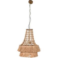 Home ESPRIT Taklampa Naturell Jute Metall 50 W 50.5 x 50.5 x 148 cm Pendellampa