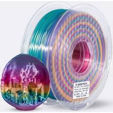 3D Printing Geeetech GEEETECH-OFFICIAL, gradient color 3D Printer PLA Filament 1KG Toughness Enhanced Filament with 1.75mm Dimensional Accuracy -0.03mm 1080 Feet per Roll Vacuum Packaging