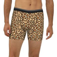 Yellow Men's Underwear Crywaltre Mens Leopard Print Boxer Briefs - Yellow