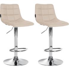 Sitzhocker CLP Barhocker Jerry Kunstleder 2er Set Sitzhocker