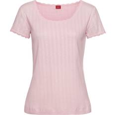 Femme - Marron Vêtements de nuit s.Oliver Pyjamaoberteil für Damen - Rosa/Braun