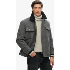 Superdry Men's Merchant Wool Chore Jacket - Dark Grey