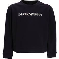 Emporio Armani Organic Tops Emporio Armani Logo Cotton Sweatshirt - Blue