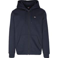 Tommy Jeans Herre Overtøj Tommy Jeans Tjm Reg S Flag Zip Thru Bomuldssweater - Navy