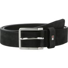 Tommy Hilfiger Cinture Tommy Hilfiger Nubuck Belt Leather Belt - Black