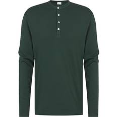 Mey Pyjama Langarmshirt - Dunkelgrün