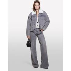 Relaxed Fit Flared Jeans - Grey