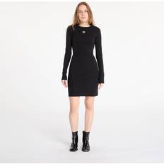 adidas Essentials Rib Long Sleeve Dress - Black