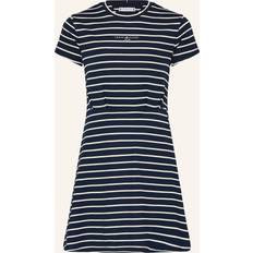 Tommy Hilfiger Vestidos Tommy Hilfiger Jerseykleid - Navy/Weiß