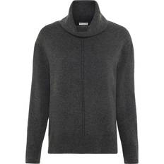 Street One Damen Pullover Street One Rollkragen Sweater - Gravel Grey Mel