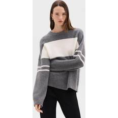 Theory Strik Dame Løstsiddende Sweater - Grå