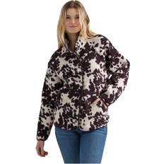 Wrangler Women Outerwear Wrangler Retro Americana Full-Snap Sherpa Jacket - Brown/White