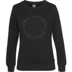 Bench Overdele Bench Bench Sweatshirt Mit Logostickerei - Schwarz