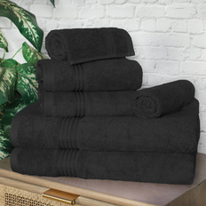 Egyptian Cotton Bath Towels Superior Egyptian Cotton 6-Piece Set Bath Towel Black