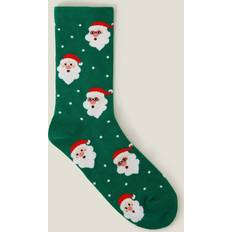 Accessorize Santa Christmas Socks - Green